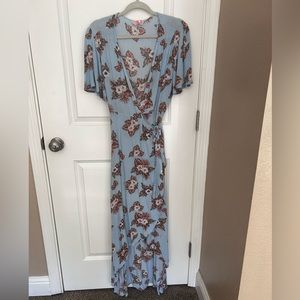 Wrap floral dress